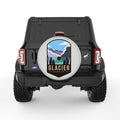 GLACIER SILVER CARBON FIBER TIRE COVER