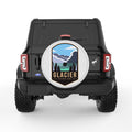 GLACIER PEARL  WHITE CARBON FIBER TIRE COVER