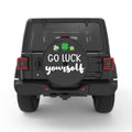 GO LUCK YOURSELF BLACK CARBON FIBER TIRE COVER