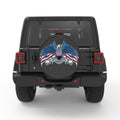 GOD BLESS AMERICA BALD EAGLE BLACK CARBON FIBER TIRE COVER