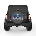 GOD BLESS AMERICA BALD EAGLE BLACK CARBON FIBER TIRE COVER