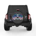 GOD BLESS AMERICA BALD EAGLE BLACK TIRE COVER