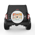 GOING TO THE MOUNTAINS PEARL  WHITE CARBON FIBER TIRE COVER
