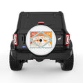 GOING TO THE MOUNTAINS WHITE TIRE COVER