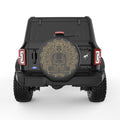 GOLDEN BUDDHA PEARL  WHITE CARBON FIBER TIRE COVER