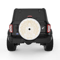GOLDEN BUDDHA WHITE TIRE COVER