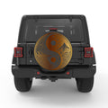 GOLDEN MOUNTAINS YING YANG PEARL  WHITE CARBON FIBER TIRE COVER
