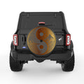 GOLDEN MOUNTAINS YING YANG BLACK CARBON FIBER TIRE COVER
