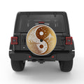 GOLDEN MOUNTAINS YING YANG WHITE TIRE COVER