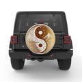 GOLDEN MOUNTAINS YING YANG BLACK TIRE COVER