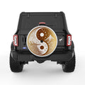 GOLDEN MOUNTAINS YING YANG PEARL  WHITE CARBON FIBER TIRE COVER
