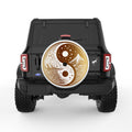 GOLDEN MOUNTAINS YING YANG WHITE TIRE COVER