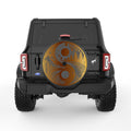 GOLDEN NATURE YING YANG BLACK CARBON FIBER TIRE COVER