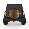 GOLDEN NATURE YING YANG BLACK TIRE COVER