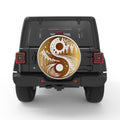 GOLDEN NATURE YING YANG BLACK TIRE COVER