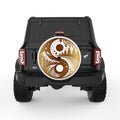 GOLDEN NATURE YING YANG WHITE TIRE COVER