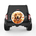 GOLDEN RETRIEVER FALL PEARL  WHITE CARBON FIBER TIRE COVER