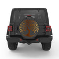 GOLDEN TREE OF LIFE PEARL  WHITE CARBON FIBER TIRE COVER