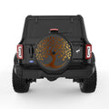 GOLDEN TREE OF LIFE BLACK TIRE COVER
