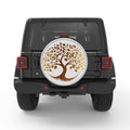 GOLDEN TREE OF LIFE BLACK TIRE COVER