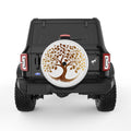 GOLDEN TREE OF LIFE PEARL  WHITE CARBON FIBER TIRE COVER