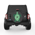 GREEN SEA TURTLE BLACK TIRE COVER