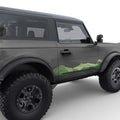 GREEN MOUNTAIN RANGE LANDSCAPE DOOR DECAL FITS 2023 FORD BRONCO 2 DOOR