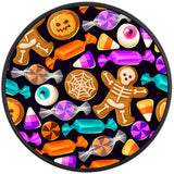 HALLOWEEN SWEETS AND COOKIES BLACK TIRE COVER