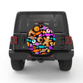 HALLOWEEN SWEETS AND COOKIES BLACK CARBON FIBER TIRE COVER