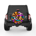 HALLOWEEN SWEETS AND COOKIES BLACK CARBON FIBER TIRE COVER