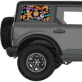 HALLOWEEN SWEETS AND COOKIES QUARTER WINDOW DECAL FITS 2021+ FORD BRONCO 4 DOOR HARD TOP