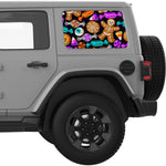 HALLOWEEN SWEETS AND COOKIES QUARTER WINDOW DECAL FITS 2018+ JEEP WRANGLER 4 DOOR HARD TOP JLU