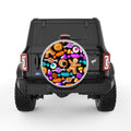 HALLOWEEN SWEETS AND COOKIES SILVER CARBON FIBER TIRE COVER