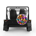 HALLOWEEN SWEETS AND COOKIES WHITE CARBON FIBER TIRE COVER FOR MOKE