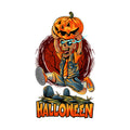 HALLOWEEN ZOMBIE WITH PUMPKIN