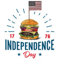 HAMBURGER INDEPENDENCE DAY