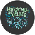 HANGING WITH THE JELLIES BLACK CARBON FIBER TIRE COVER