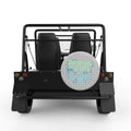 HANGING WITH THE JELLIES SILVER CARBON FIBER TIRE COVER FOR MOKE