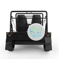 HANGING WITH THE JELLIES WHITE CARBON FIBER TIRE COVER FOR MOKE