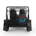 HAPPINESS COMES IN WAVES BLACK CARBON FIBER TIRE COVER FOR MOKE