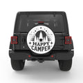 HAPPY CAMPER TREES BLACK CARBON FIBER TIRE COVER