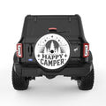 HAPPY CAMPER TREES BLACK CARBON FIBER TIRE COVER