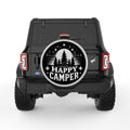 HAPPY CAMPER TREES SILVER CARBON FIBER TIRE COVER