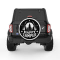 HAPPY CAMPER TREES PEARL  WHITE CARBON FIBER TIRE COVER