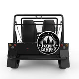 HAPPY CAMPER TREES WHITE TIRE COVER FOR MOKE
