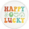 HAPPY GO LUCKY BLACK TIRE COVER