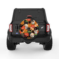 HAPPY HALLOWEEN PATTERN BLACK TIRE COVER
