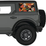 HAPPY HALLOWEEN PATTERN QUARTER WINDOW DECAL FITS 2021+ FORD BRONCO 4 DOOR HARD TOP