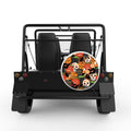HAPPY HALLOWEEN PATTERN WHITE TIRE COVER FOR MOKE