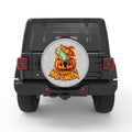 HAPPY HALLOWEEN WITCHCRAFT WHITE TIRE COVER